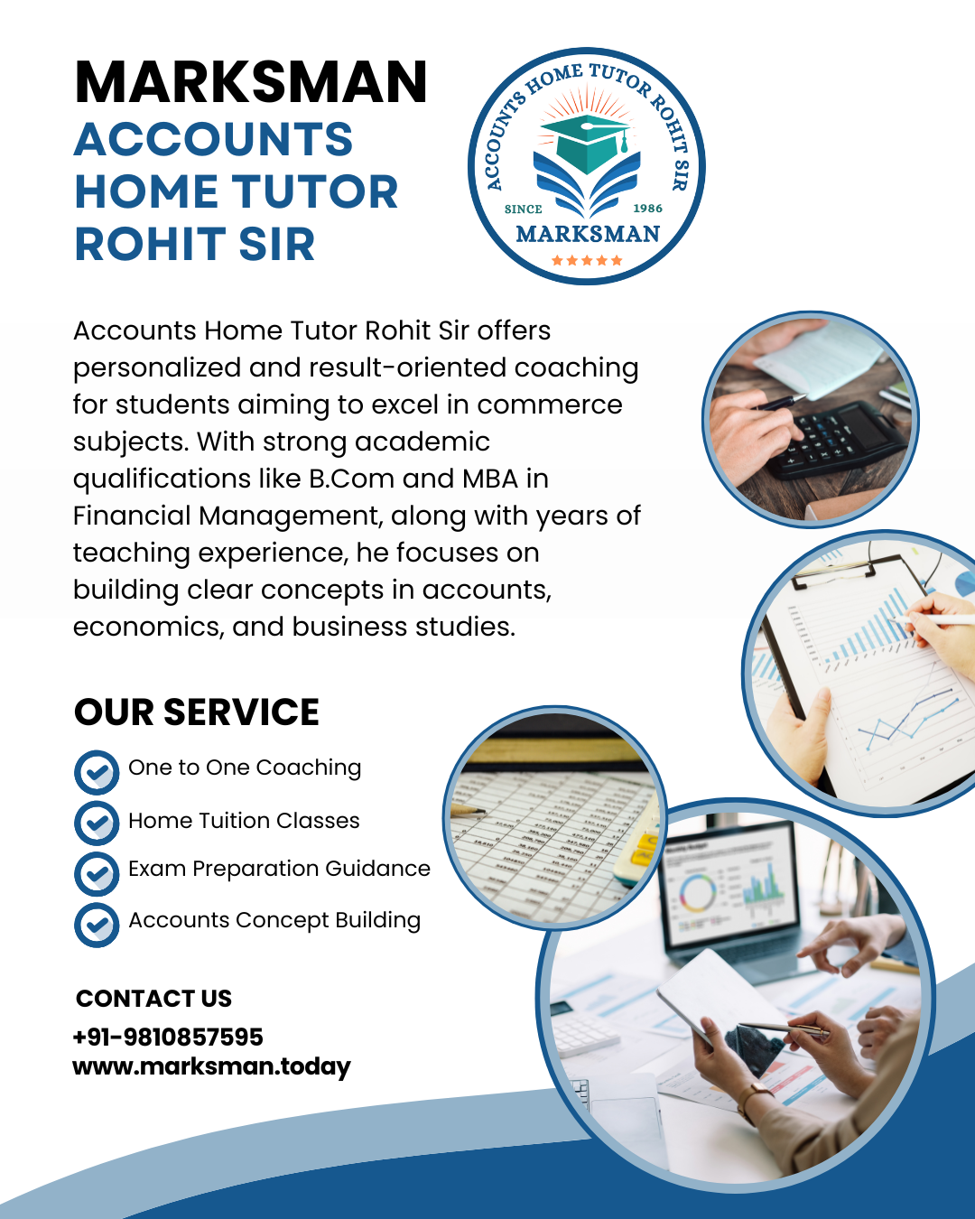 Marksman Accounts Home Tutor Rohit Sir