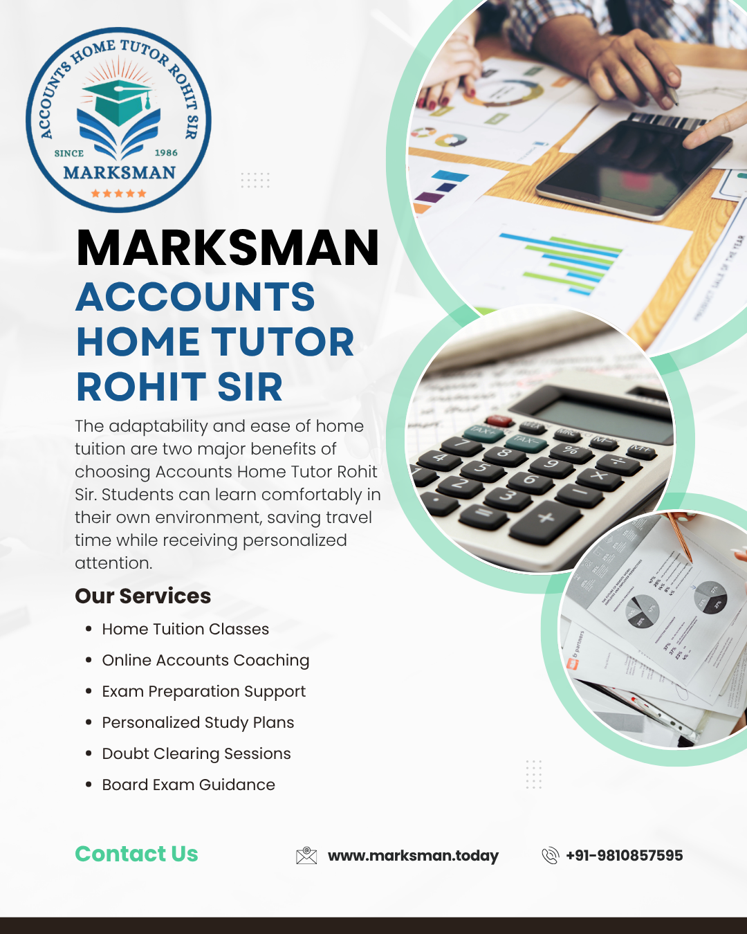 Best Accounts Home Tutor in West Delhi